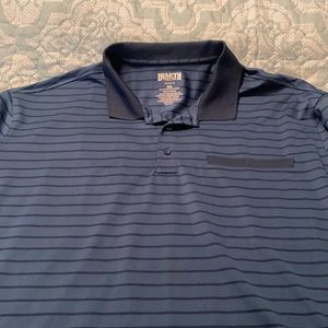 Duluth Trading Men's Knuckledown Short Sleeve Stripe Polo with Pocket 3XL